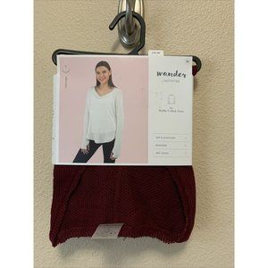 Wander by Hot Totties Women's Top Size M New Long Sleeve Shirt Burgundy Red